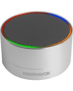 MAGNAVOX MMA3652-GY Portable Bluetooth Stereo Speaker in Grey with Color Changing Rim