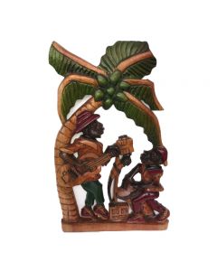 Exotichild, Mento Band by Barrington Beaumont Cedar Wood Carving